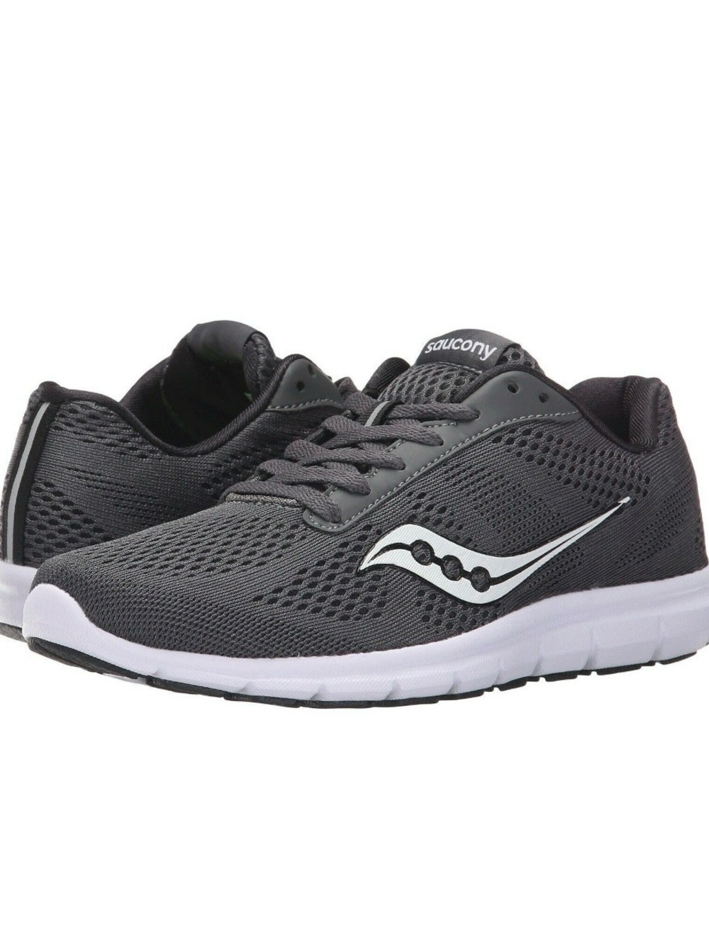 Saucony  Grid Ideal Lightweight Running Shoes, Gray\White, Size 7